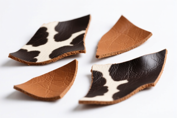 Bovine leather splits for packaging equipment