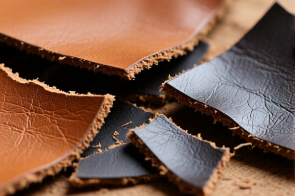 Bovine leather splits for protective equipment
