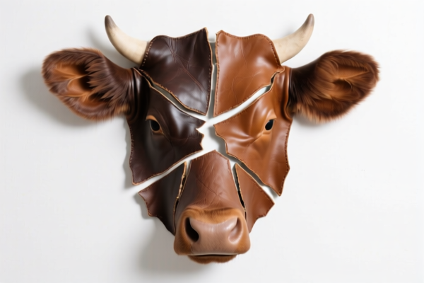Image for Bovine leather splits for wall decoration