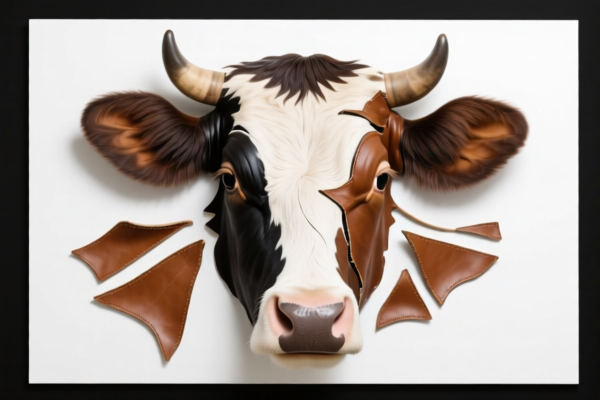Image for Bovine leather splits for wall decoration
