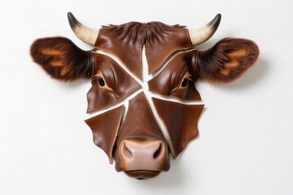 Image for Bovine leather splits for wall decoration
