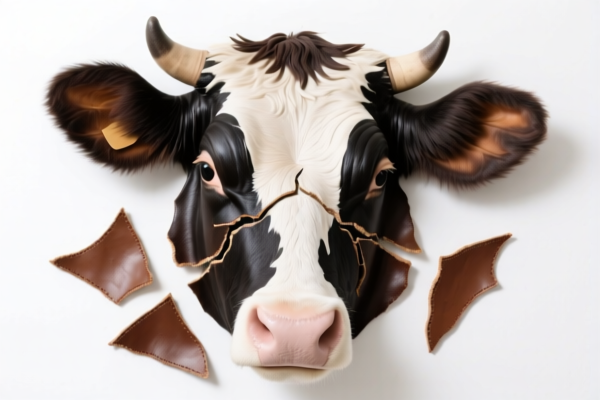 Image for Bovine leather splits for wall decoration
