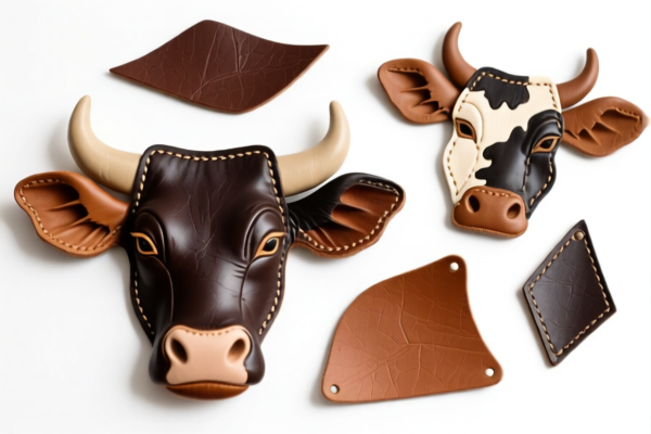 Bovine Leather Decorative Material Pieces
