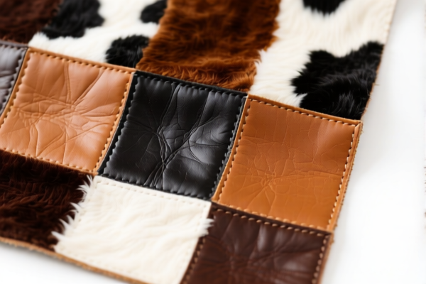 Bovine Leather Patchwork Material