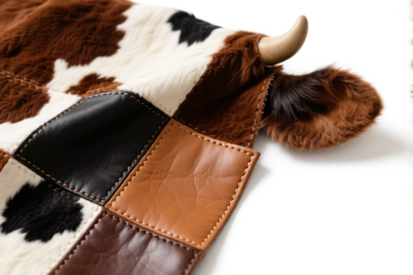 Bovine Leather Patchwork Material