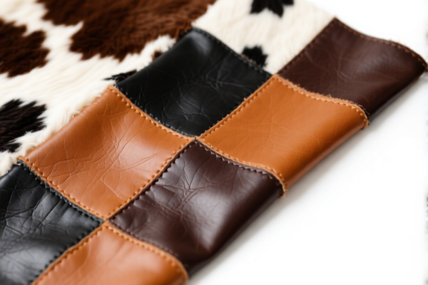 Bovine Leather Patchwork Material