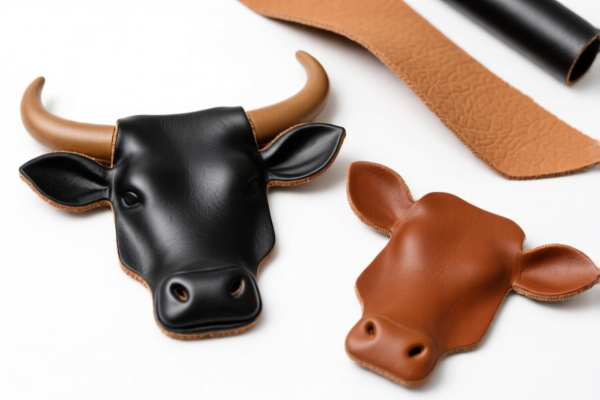 Finished Bovine Leather Decorative Material Pieces
