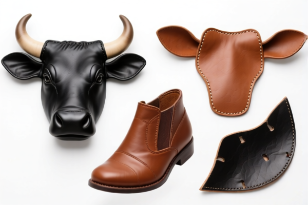 Finished Bovine Leather Decorative Material Pieces