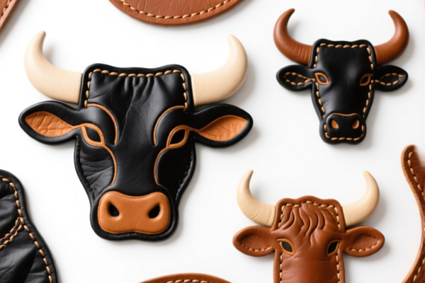 Finished Bovine Leather Decorative Pieces