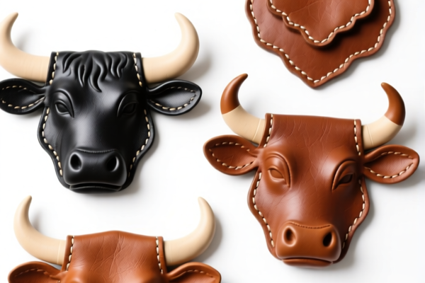 Finished Bovine Leather Decorative Pieces