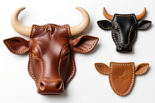 Finished Bovine Leather Decorative Pieces