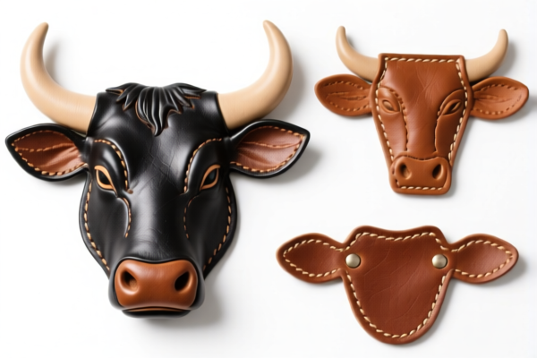 Finished Bovine Leather Decorative Pieces