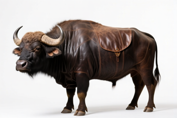 Buffalo leather for agricultural use