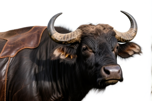 Buffalo leather for agricultural use