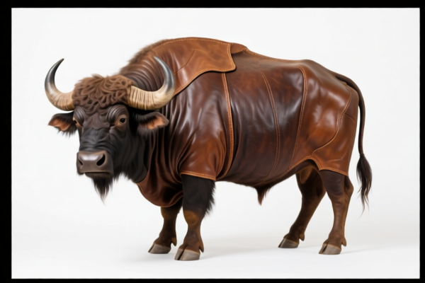 Buffalo leather for artwork