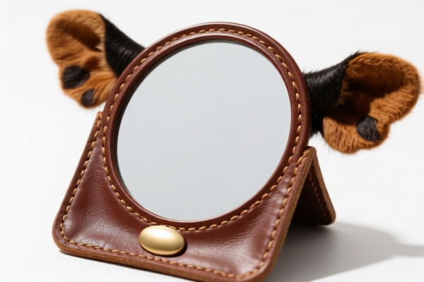 Bovine Leather Cosmetic Mirror