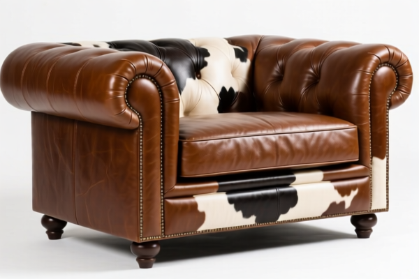 Image for Bovine/equine leather furniture sides, without hair