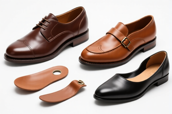 Leather for footwear components