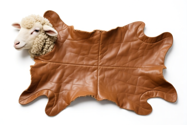 Sheep or lamb skin, further prepared after tanning or crusting, without wool, not fancy, other