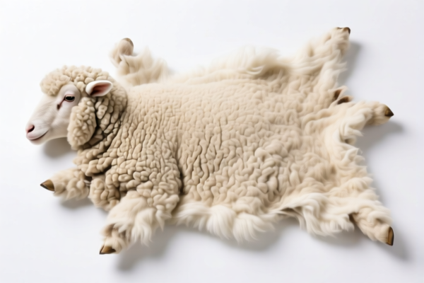 Image for Wool free sheep or lamb skin (not fancy), tanning leather for home decor
