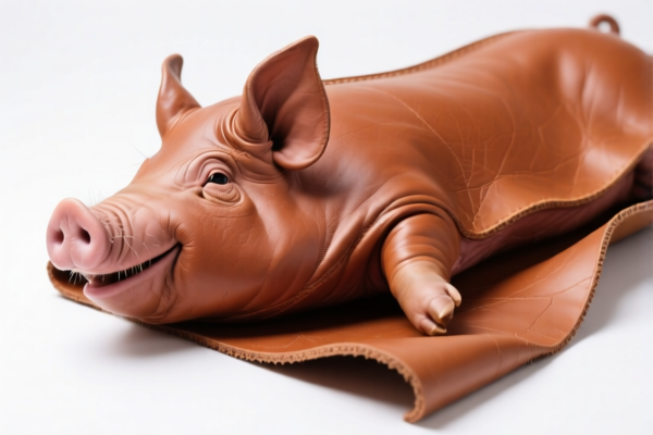 Swine leather raw material