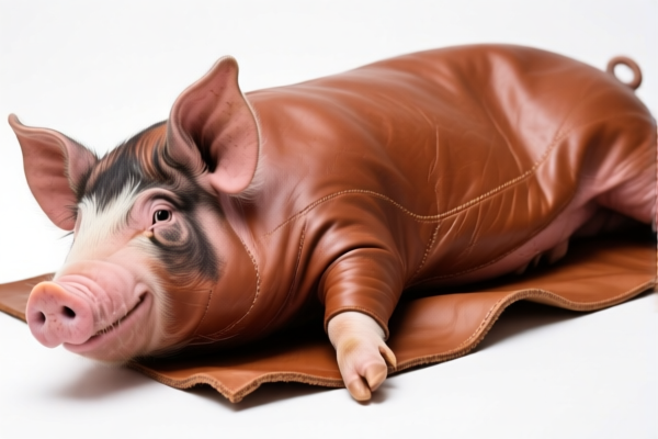 Swine leather raw material