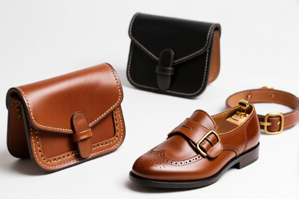 Tanned leather of other animals (hair side removed), fancy leather handicrafts