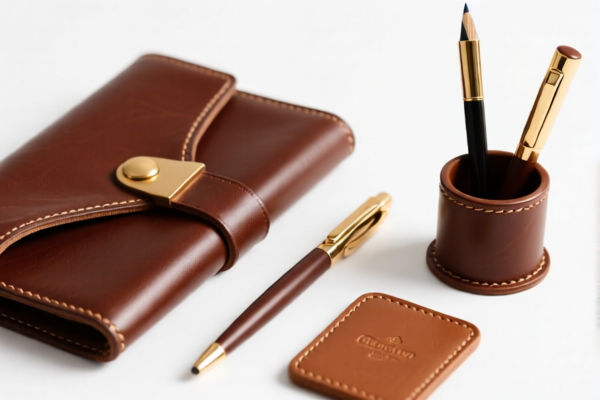 Tanned leather of other animals (hair side removed), fancy leather stationery