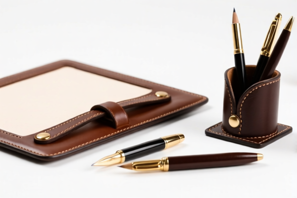 Tanned leather of other animals (hair side removed), fancy leather stationery