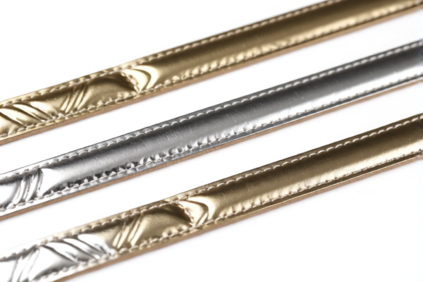 Metallized Leather Decorative Strips