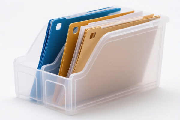 Plastic Shell Document Storage Case