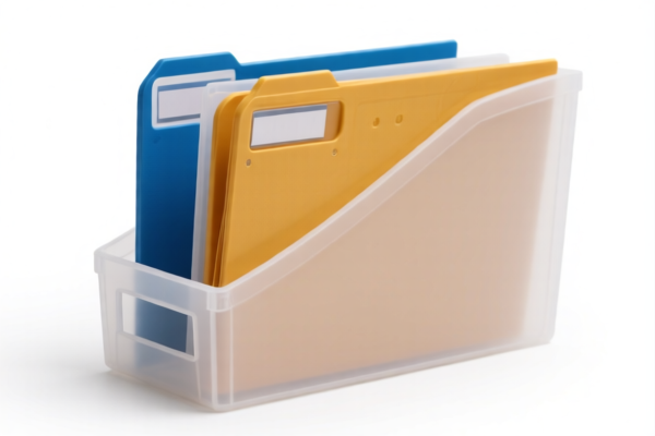 Plastic Shell Document Storage Case