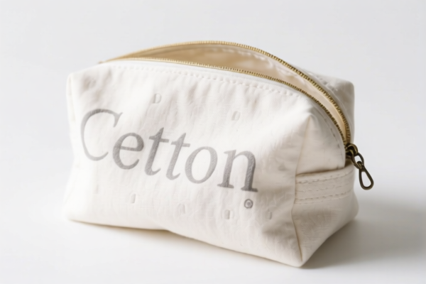 Cotton Cosmetic Bag
