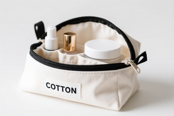 Cotton Cosmetic Organizer Bag