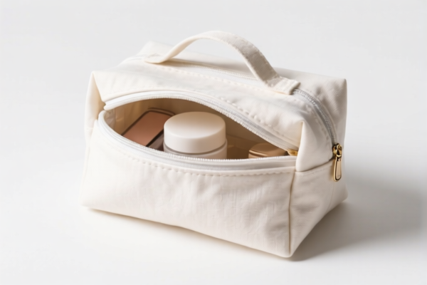 Cotton Cosmetic Organizer Bag