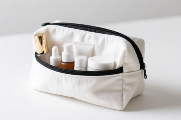 Cotton Cosmetic Organizer Bag