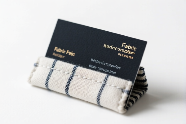Textile Fabric Business Card Holder