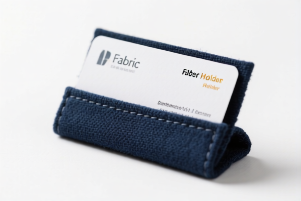 Textile Fabric Business Card Holder