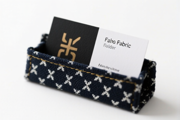 Textile Fabric Business Card Holder