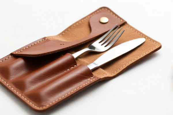 Leather Cutlery Case