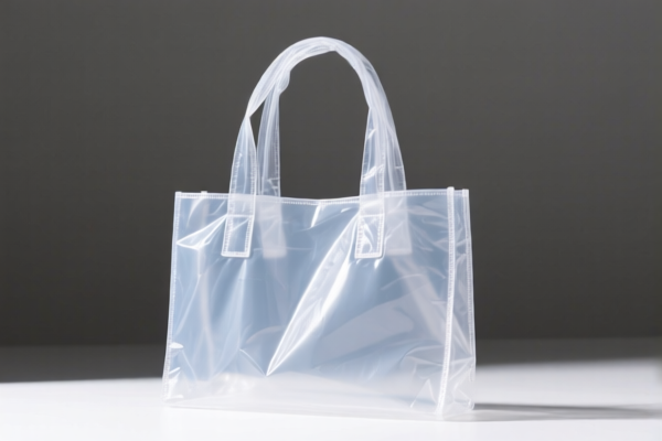 Plastic Handbag with Lining