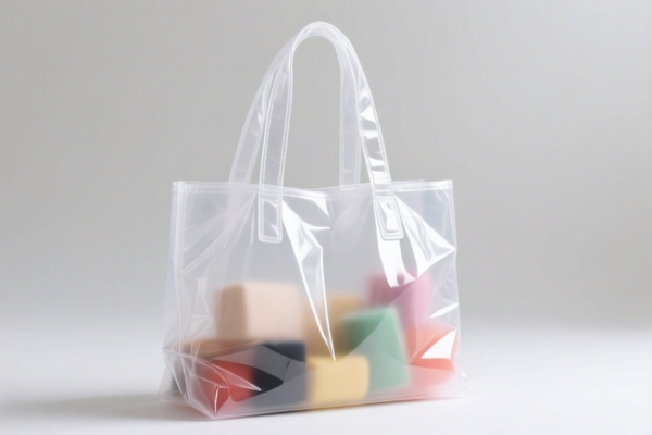 Plastic Handbag with Lining