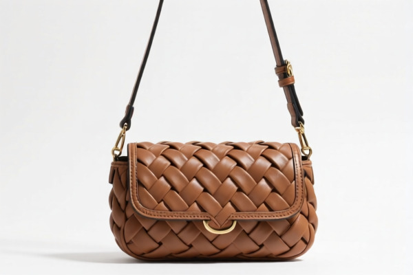 Braided Handbag with Shoulder Strap and Handle