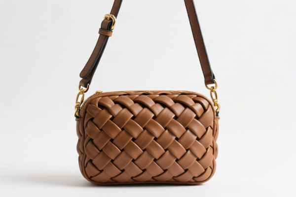 Braided Handbag with Shoulder Strap and Handle