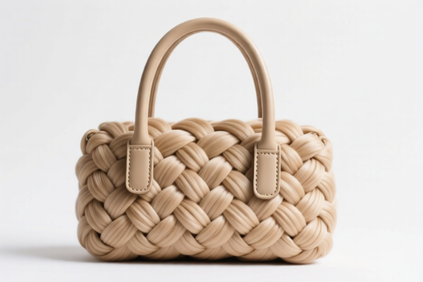 Braided Handbag with Synthetic Fiber Material