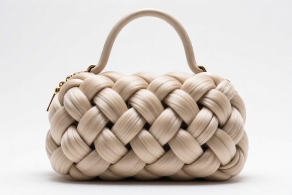 Braided Handbag with Synthetic Fiber Material
