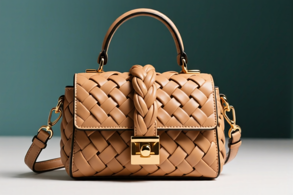 Fashionable Braided Handbag for Women, with Handle