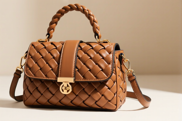 Fashionable Braided Handbag for Women, with Handle