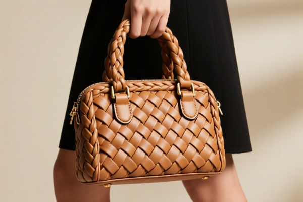 Fashionable Braided Handbag for Women, with Handle
