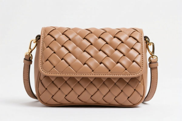 Solid Color Braided Handbag